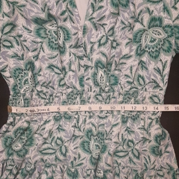 Ann Taylor Floral Green & White Dress - Picture 8 of 9